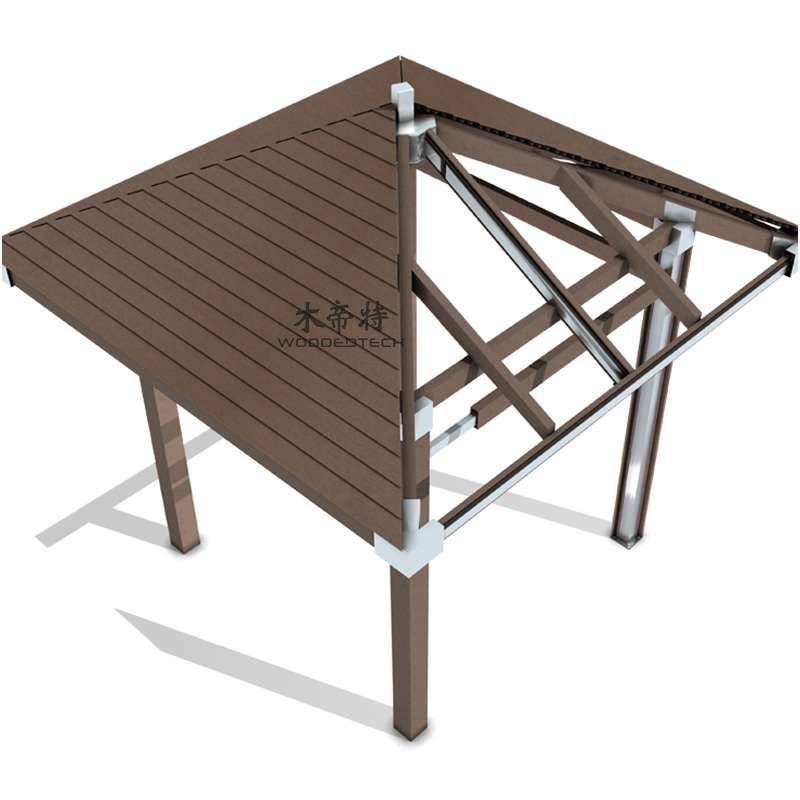 wholesale WPC gazebo from China outdoor wpc products factory