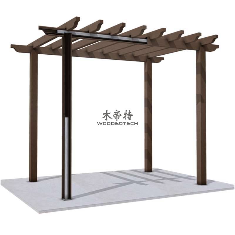 wholesale wpc pergola from China outdoor wpc products factory