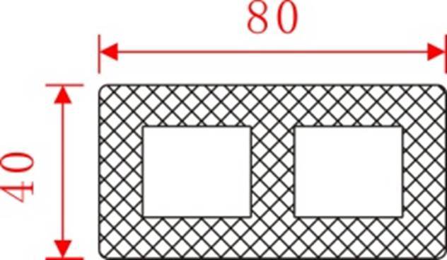 wpc decoration compo site WPC tube composite fence panels L8040 for all types of fences from composite fence suppliers