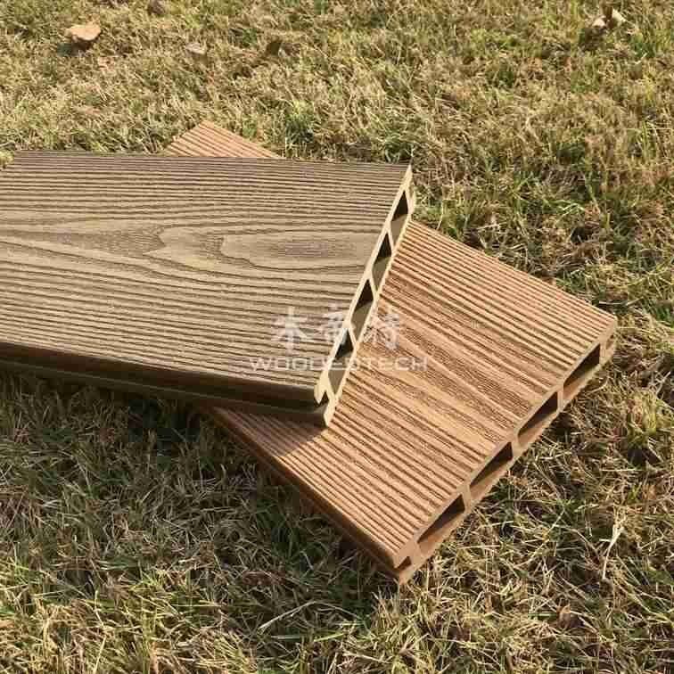 Hollow WPC 3d composite decking 3D14025 and the gallary