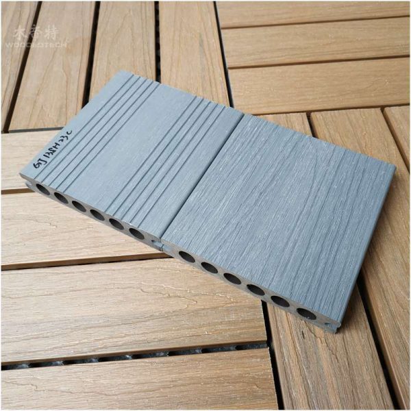 Hollow co extrusion decking GD13823-3 of outdoor WPC decking