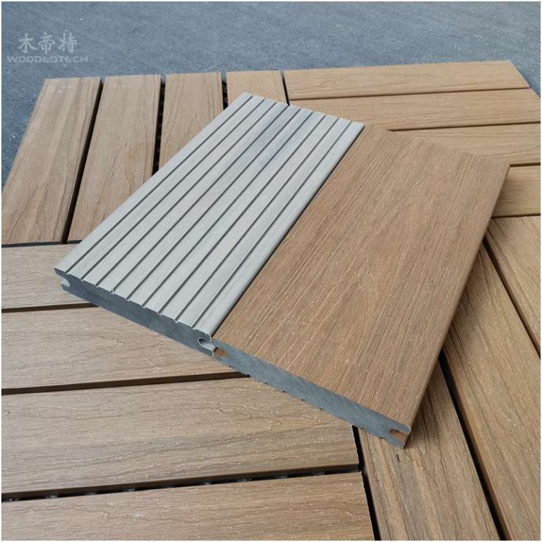New production technology for co-extruded wood plastic composite decking(WPC decking)