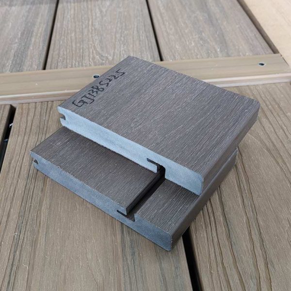 decking wpc edge wood panel GD13822.5S of decking composite is popular for outdoor decking uk