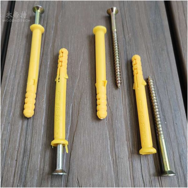 plastic expansion pipe 880mm screws for wpc decking joists