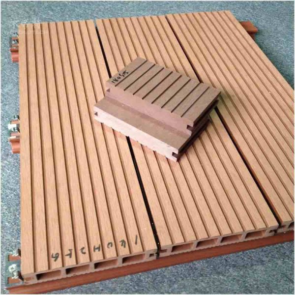 solid wood plastic decking D14025S outdoor WPC decking