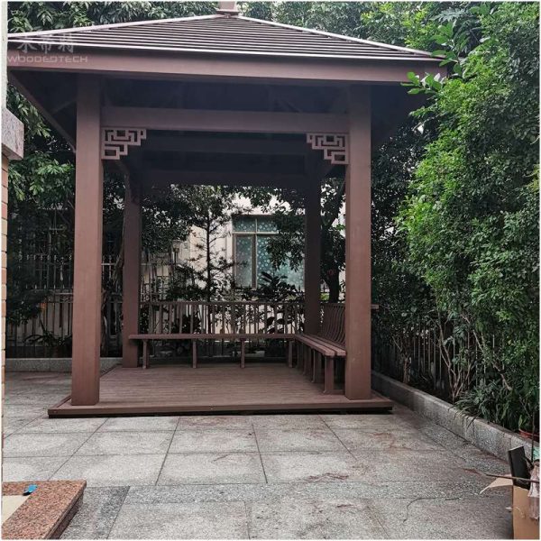 wholesale WPC gazebo from China outdoor wpc products factory
