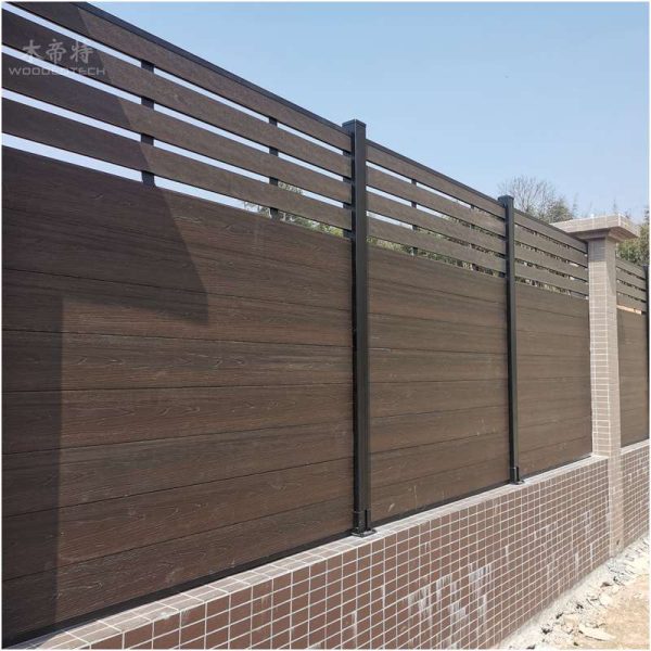 wholesale outdoor aluminium wpc fence 1.81.8 made in China