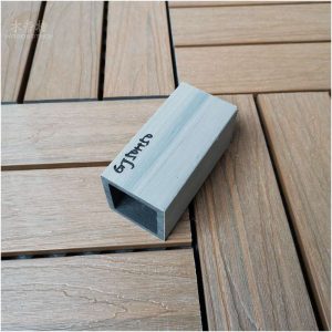 wpc manufacturer wood plastic composite fence wpc profile GL5050 from china fence manufacturers