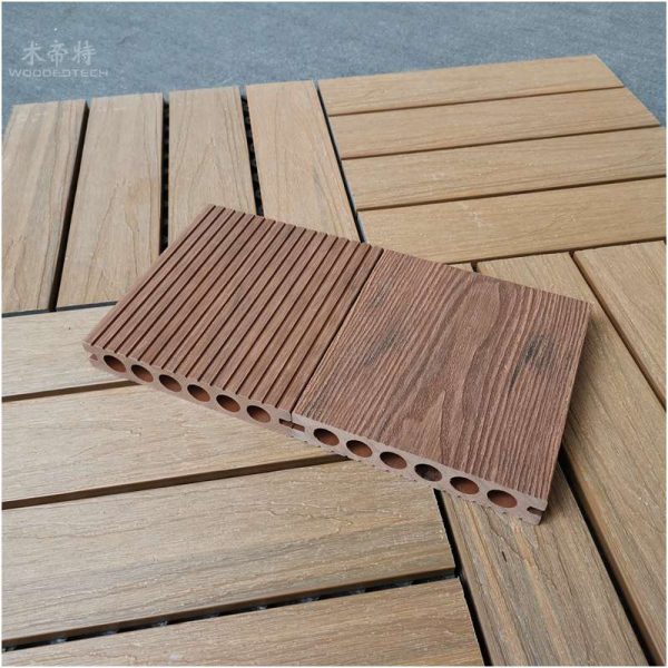 3d decking 3D14025-2 wpc 3d wood plastic composite decking wood grain products