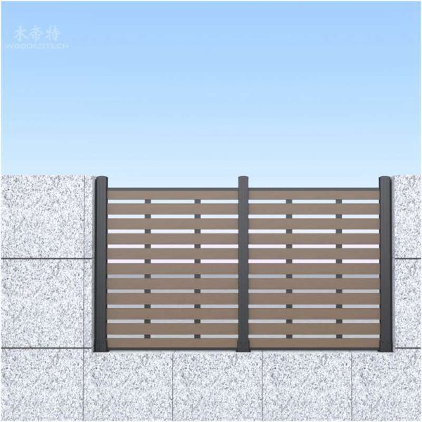 1.8-1.8meter aluminium wpc fence outdoor fence design ideas outdoor fencing and plastic fence installation