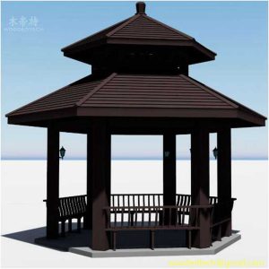 China Wholesaler of WPC Pavilion and WPC gazebo and outdoor gazebo with sides