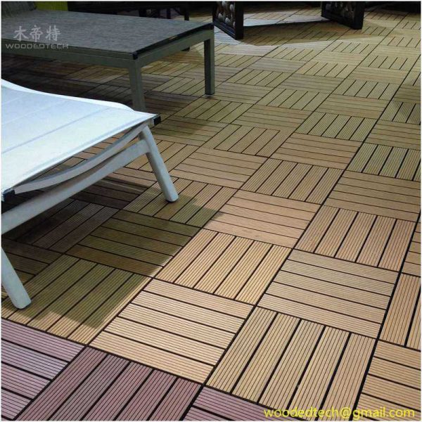 China wholesale wpc floor decking tiles and garden decking tiles and installing composite deck tiles