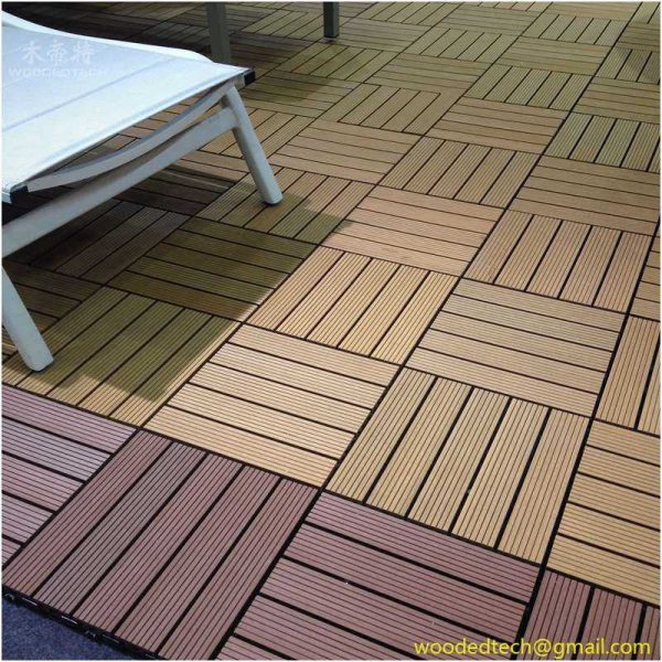 China wholesale wpc floor decking tiles and garden decking tiles and installing composite deck tiles