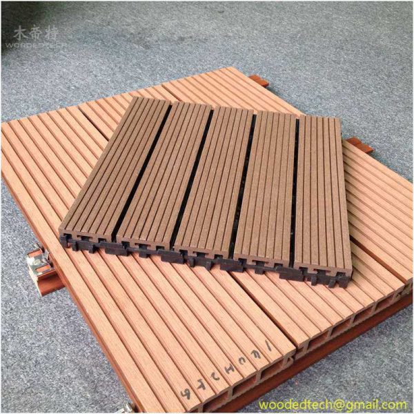 China wholesale wpc floor decking tiles and garden decking tiles and installing composite deck tiles