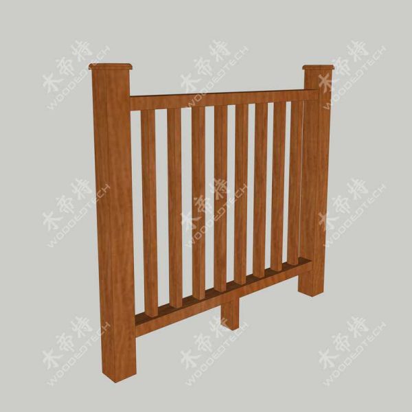 Woodedtech composite railing 04 of wood fence outdoor wood fence panels and wood fence styles from wood fence suppliers