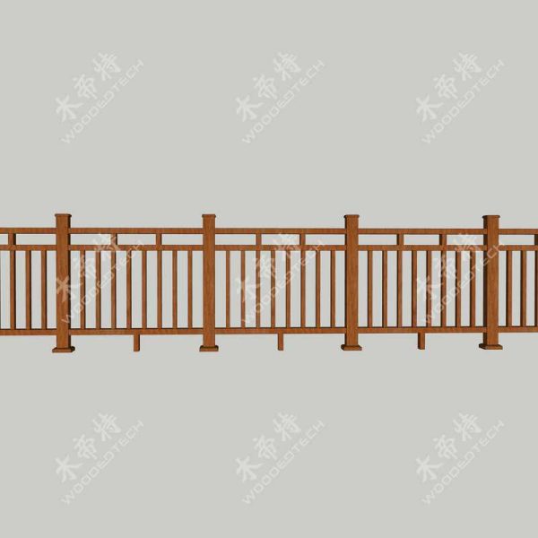 Woodedtech composite railing 05 of all types fence or company fence or composite fence uk and composite garden fence