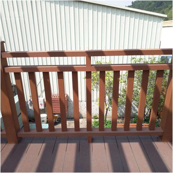 Woodedtech composite railing 05 of all types fence or company fence or composite fence uk and composite garden fence