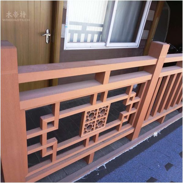 Woodedtech composite railing 15 of wpc fence and wpc fence installation decking fence decorative panels fence