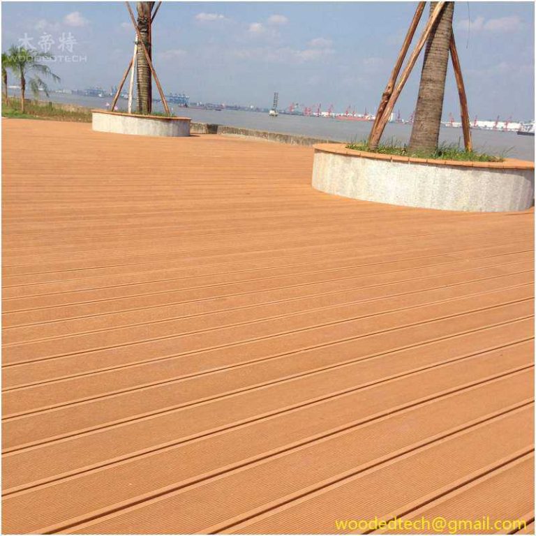 Yellow composite decking