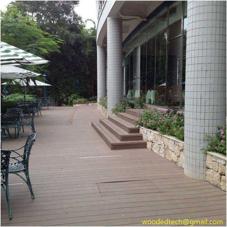 composite wood deck stairs