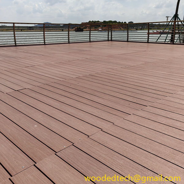 red composite decking