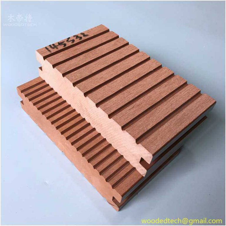 wood plastic composite outdoor deck flooring