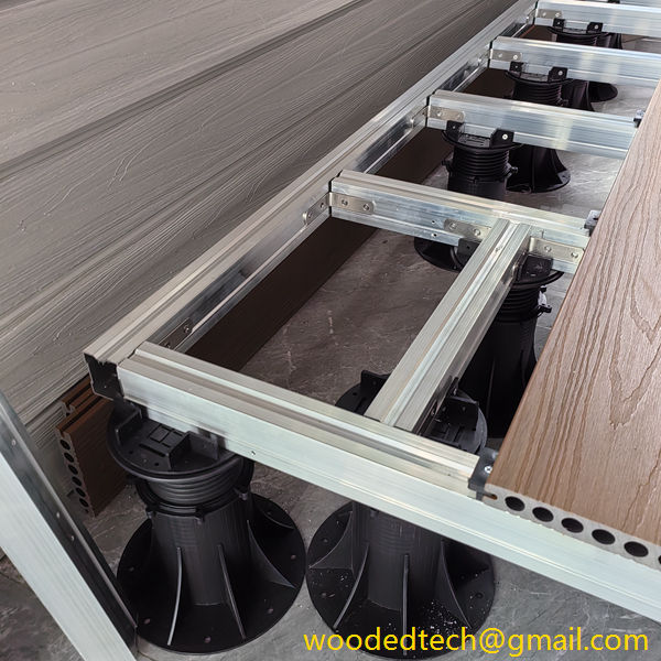 raised composite decking