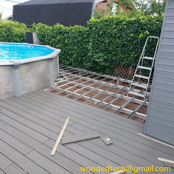 wood plastic panel decking