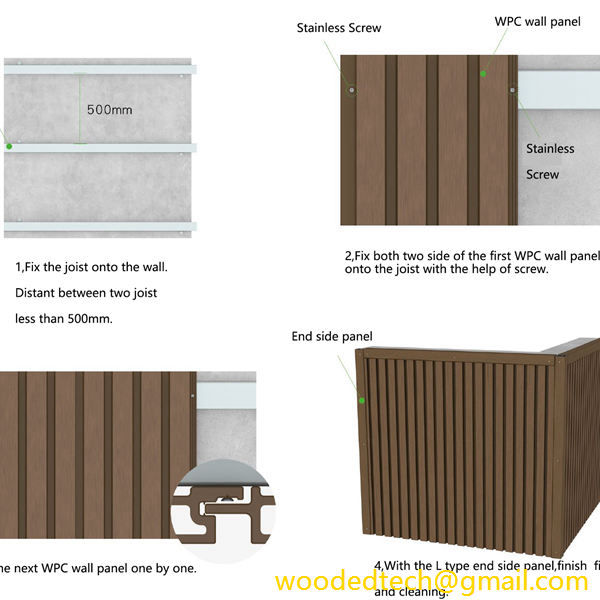 wpc wall panel installation