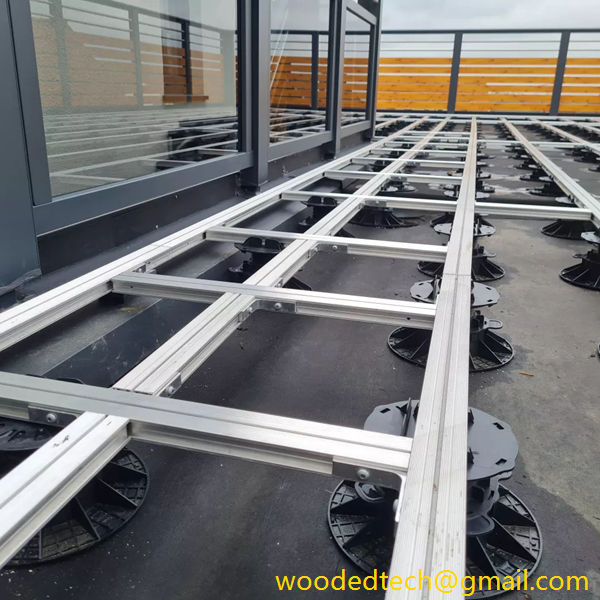 aluminum floor joists–Adjustable pedestal system