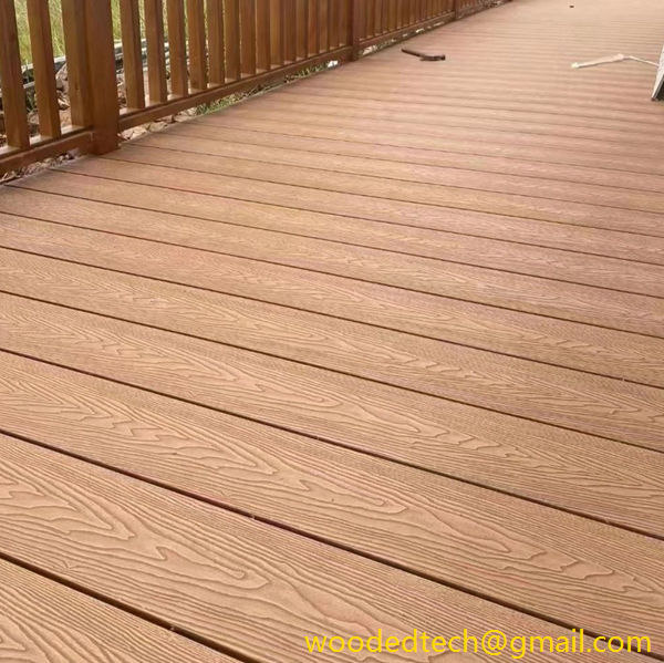 Decking wpc material used in Zhongshan Zimaling Park