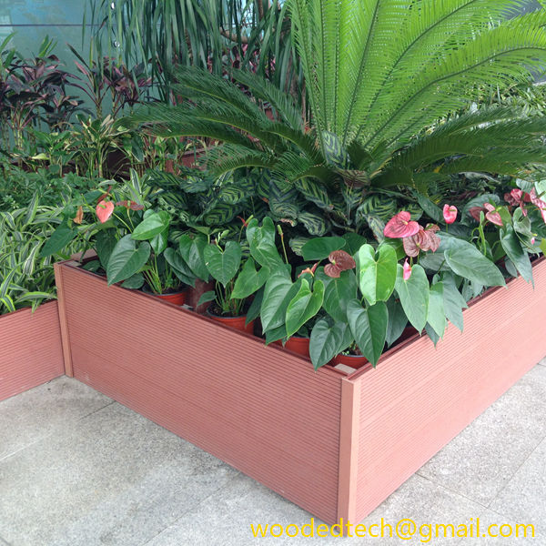 Guangzhou Baiyun International Airport flower boxes made with wpc flooring board