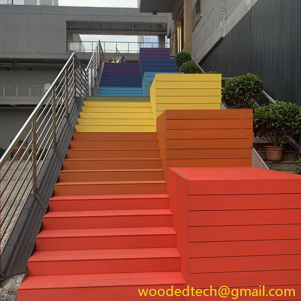 It is rare to see plastic decking wood made into colors