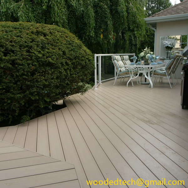 Outdoor plastic wood flooring with various styles and temperaments