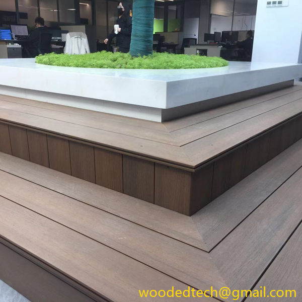 Plastic wood floor in the office area of ​​Zhaoqing Taihe Electronics