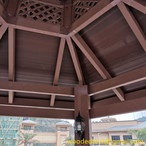 The details of the double-layer WPC gazebo further demonstrate its beautiful quality