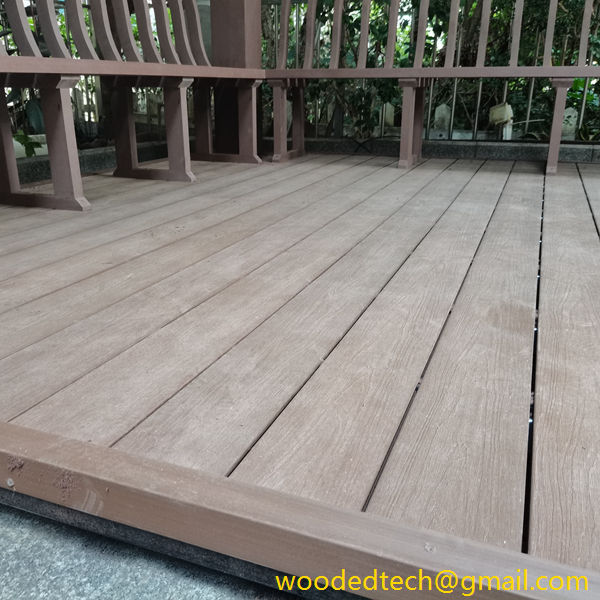 WPC deck planks for the pavilion of Sihui Palm Garden Villa