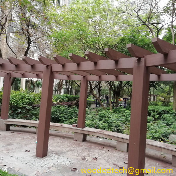 WPC pergola in Qilin New Town