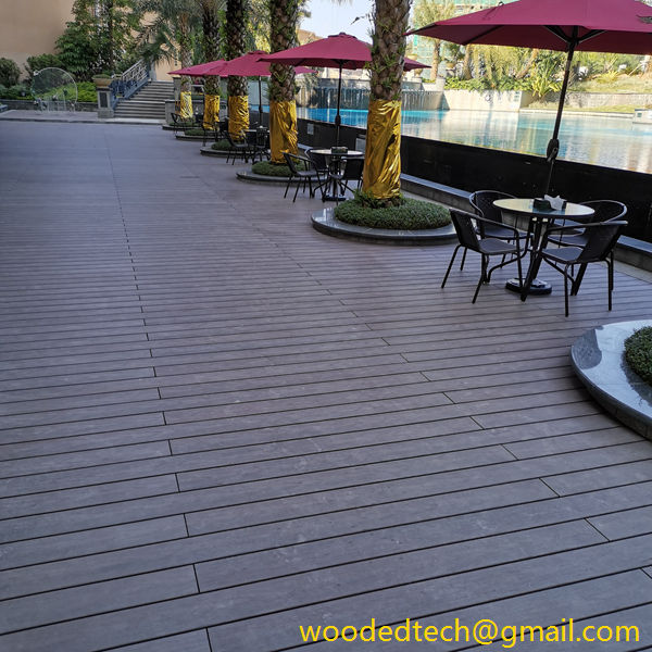 co extrusion composite decking outdoor platform of real estate sales office