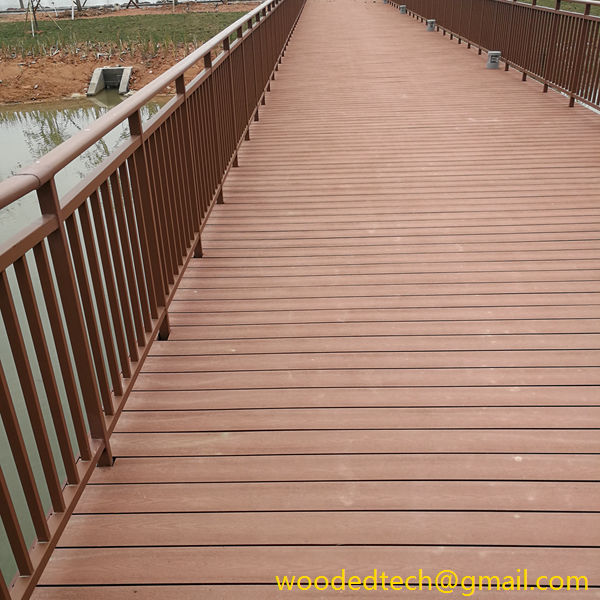 wpc for flooring Used in Zhongshan Ma’anshan Island Park