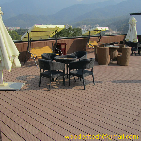 3.6m composite decking boards in private places