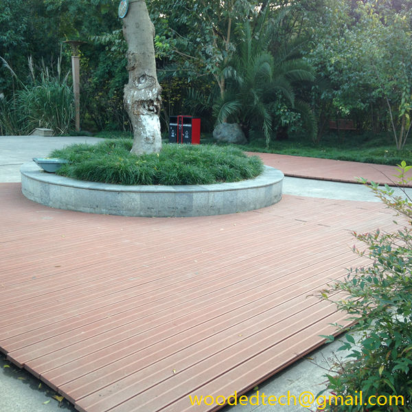 Can be installed according to the size of the terrain, such as 1 x 6 composite decking