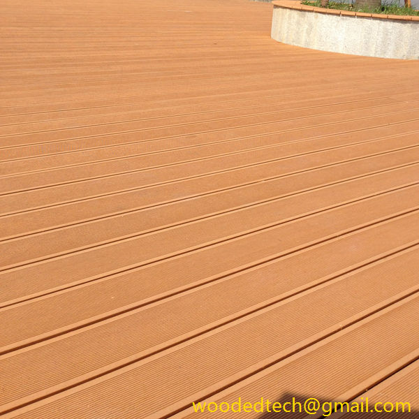 Composite decking teak is a really nice color.