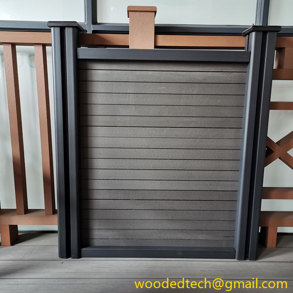 Outdoor fence made of exterior wpc panel