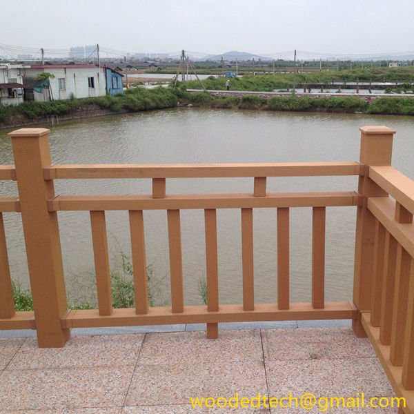 Plastic wood composite is often used to make outdoor fences