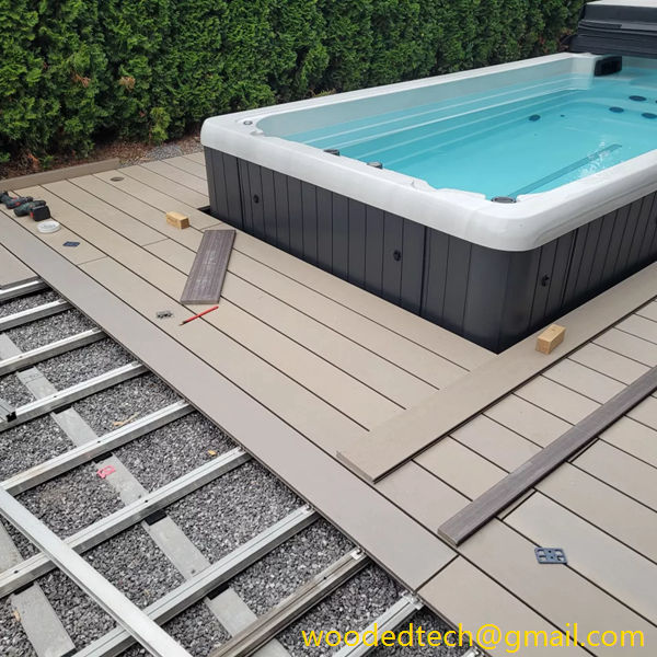 Raised pedestal deck system is the perfect solution for outdoor flooring