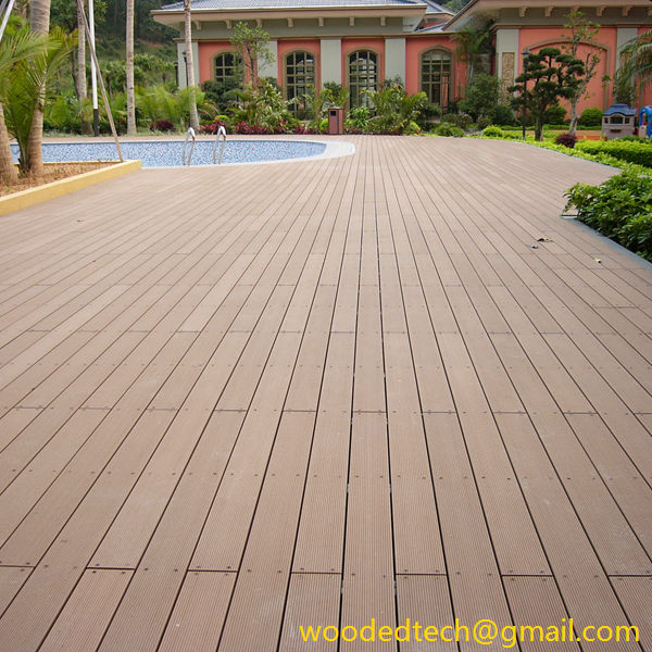 Waterproof exterior flooring can be seen in various resort hotels