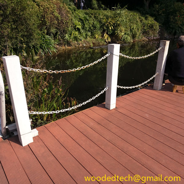 You can install it in any size you need, such as 1 x 4 composite decking