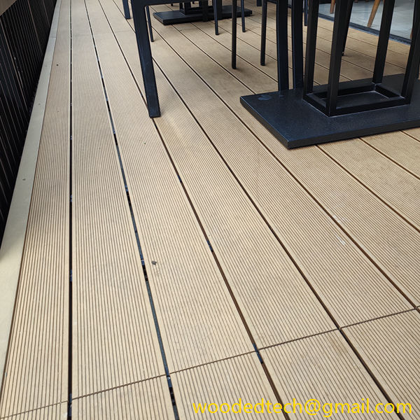 teak composite decking is beautiful and comfortable