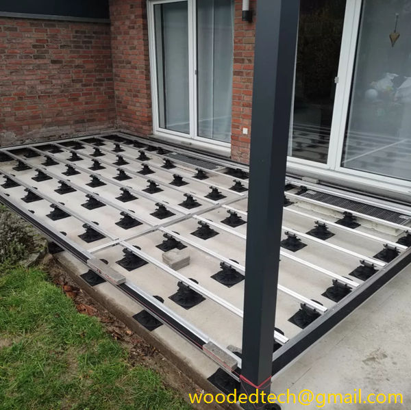 Outdoor raised flooring systems are maintenance-free and have a long service life